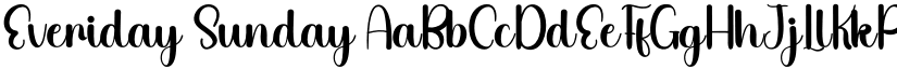 Everiday Sunday font