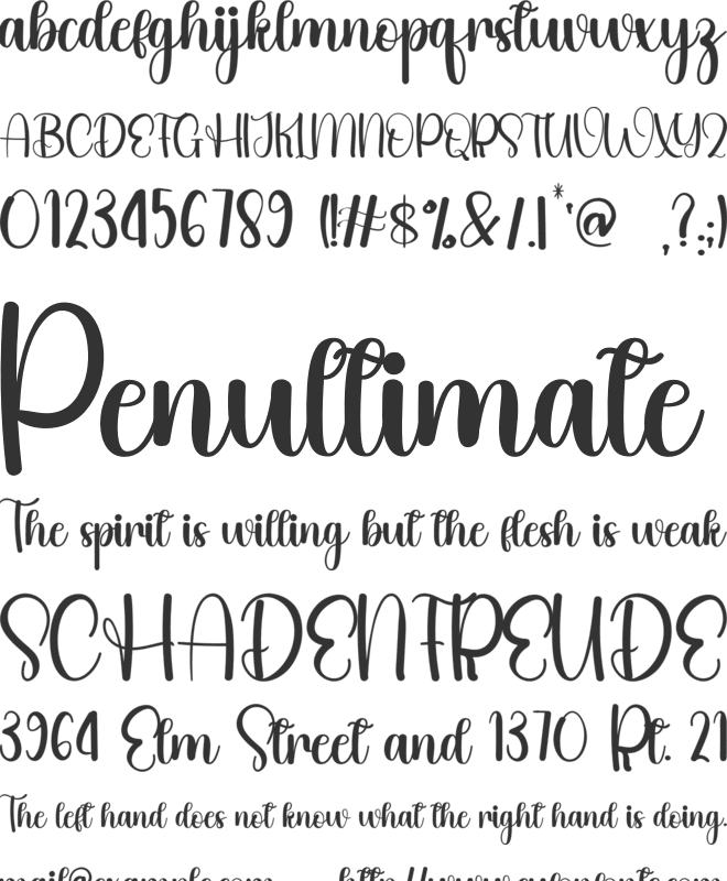 Creative Alphabet font preview