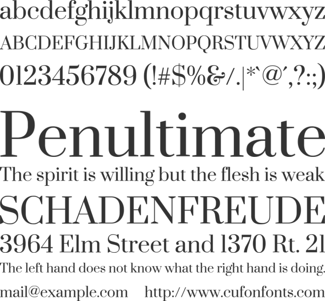 Suranna font preview