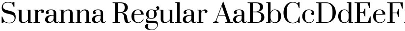Suranna Regular font