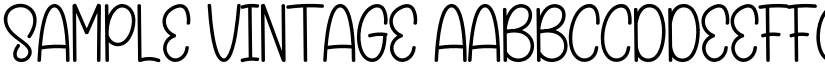 Sample Vintage font