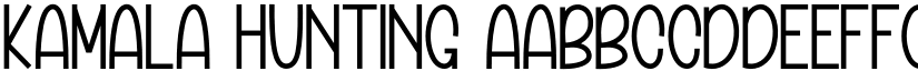 Kamala Hunting font