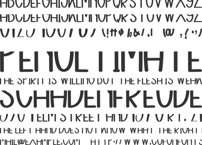 Beach Winter font preview