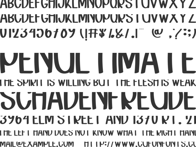 Simple Season font preview