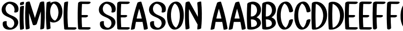 Simple Season font