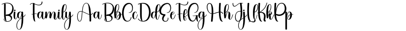 Big Family font