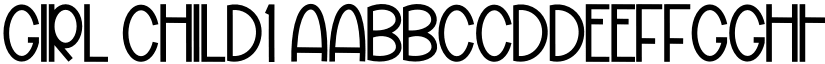 Girl Child1 font