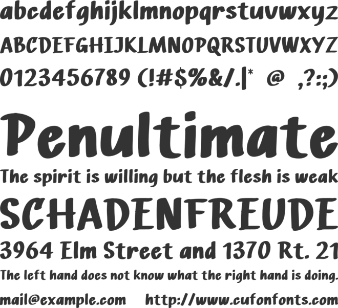 Garuda Fight font preview