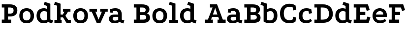 Podkova Bold font