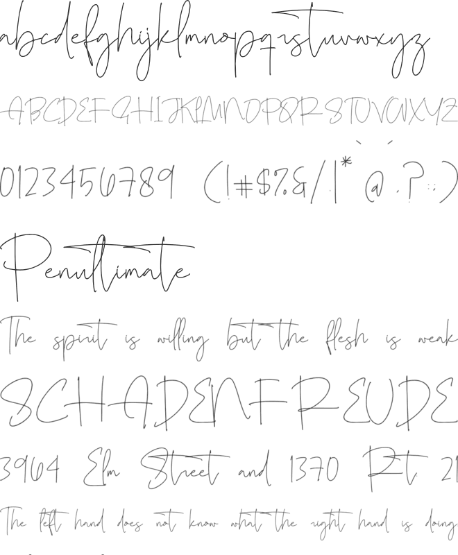 Skalinyas font preview