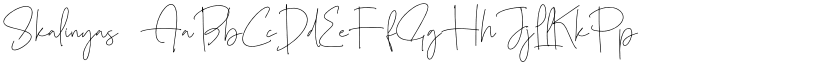 Skalinyas font