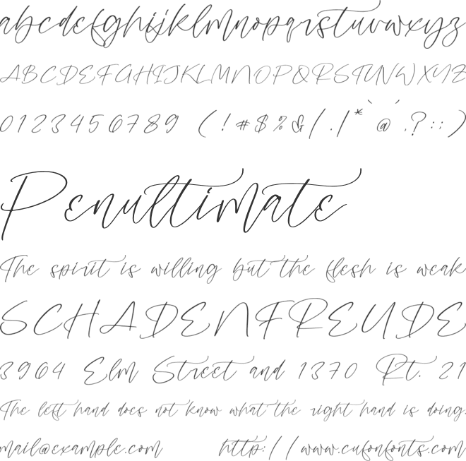 Royales Horizon font preview