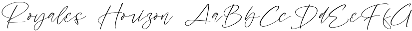 Royales Horizon font