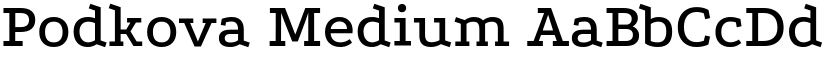 Podkova Medium font