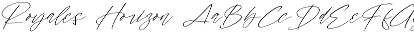 Royales Horizon font