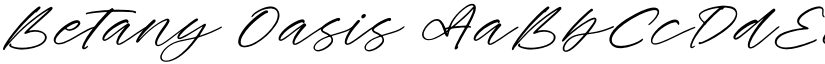 Betany Oasis font