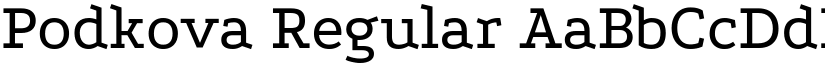 Podkova Regular font