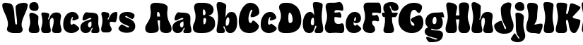 Vincars font
