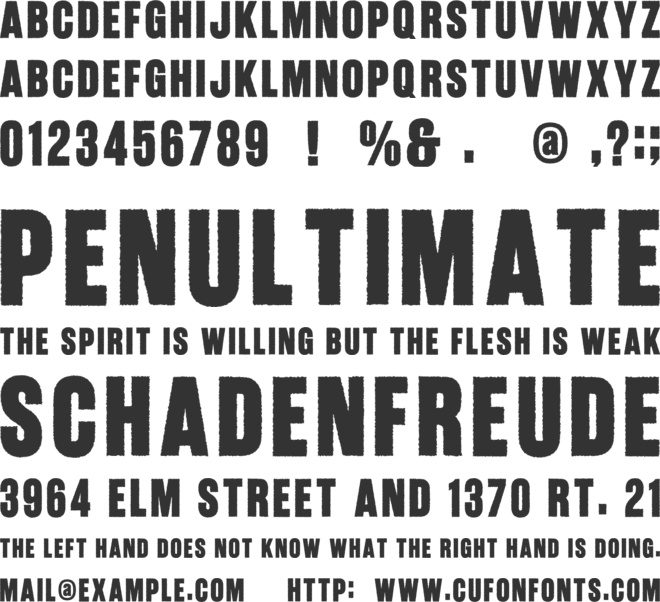 Krux Grunge font preview