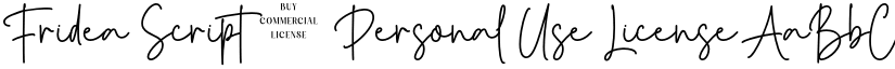 Fridea Script - Personal Use License font