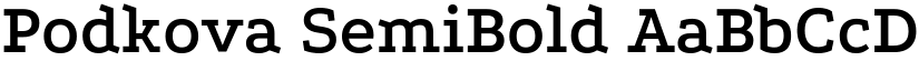 Podkova SemiBold font