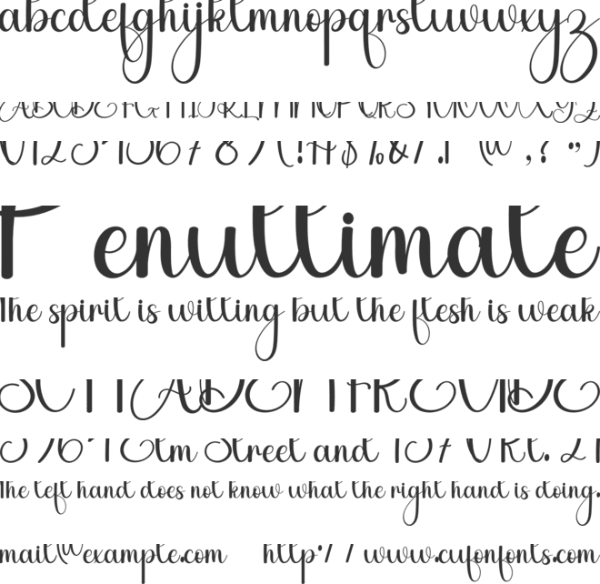 Dancing Vintage font preview