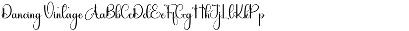 Dancing Vintage font