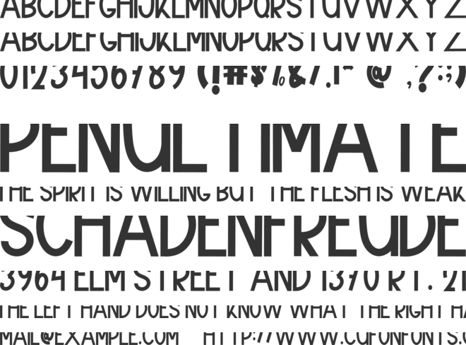 Dancing School font preview