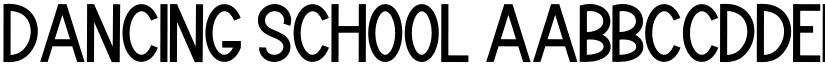 Dancing School font