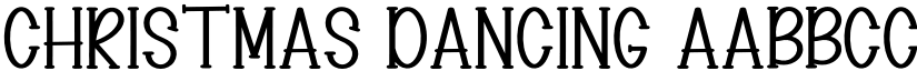 Christmas Dancing font