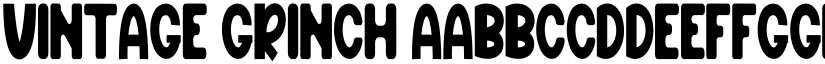 Vintage Grinch font