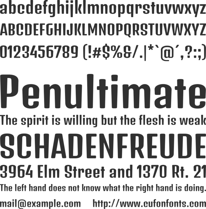Denk One font preview