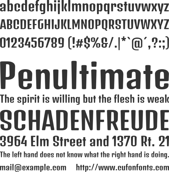Denk One font preview