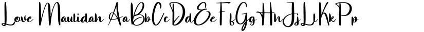 Love Maulidah font