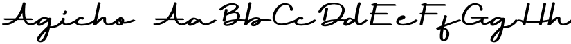 Agicho font