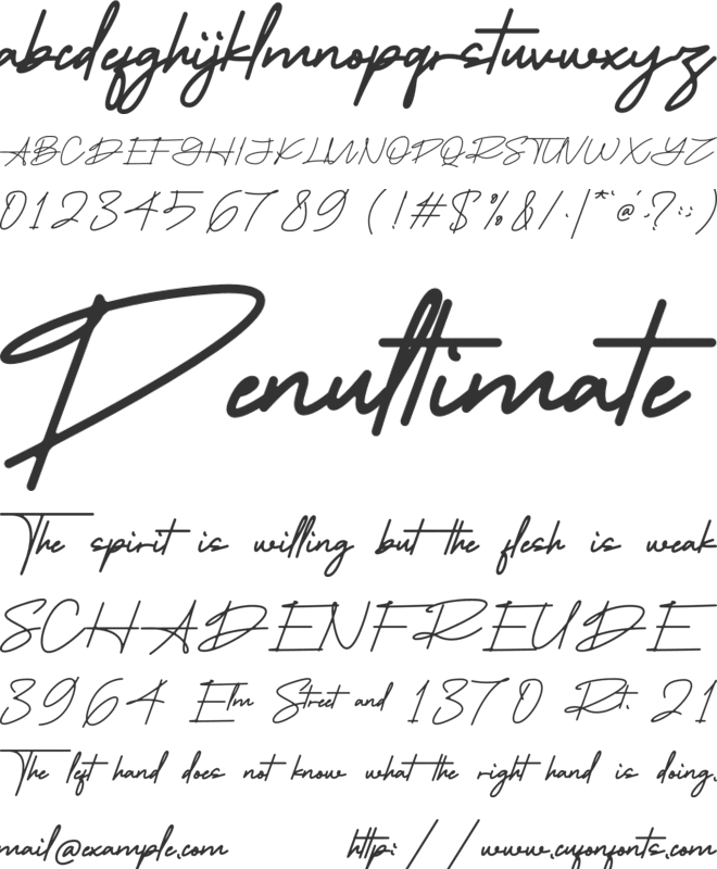 Attolika font preview