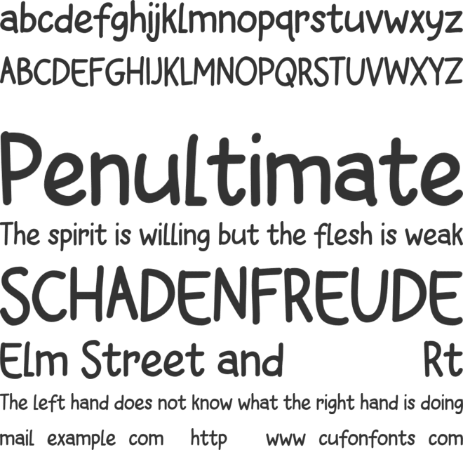 Playnets PERSONAL USE font preview