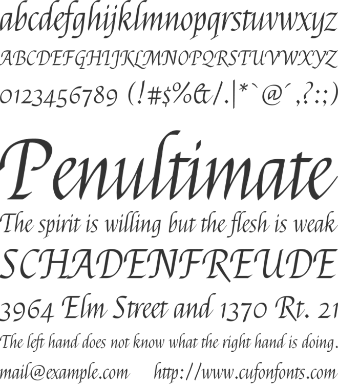 Felipa font preview