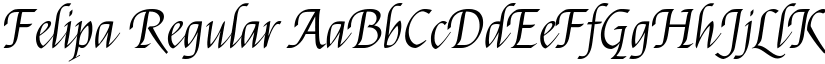 Felipa Regular font