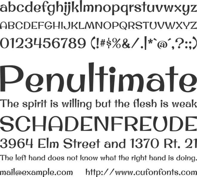 Original Surfer font preview