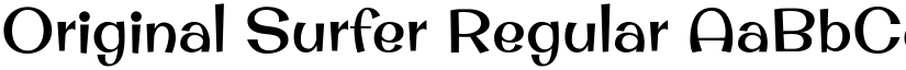 Original Surfer Regular font