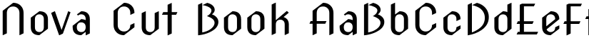 Nova Cut Book font