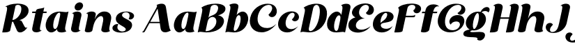 Rtains font