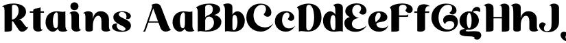 Rtains font