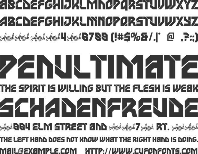 Neocrash Personal Use Only font preview