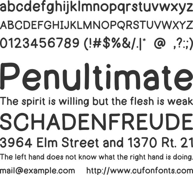 Summer Century font preview