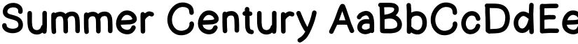 Summer Century font