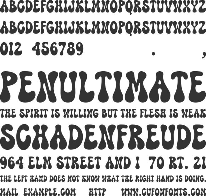 Abogoboga font preview