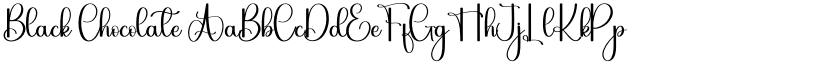 Black Chocolate font