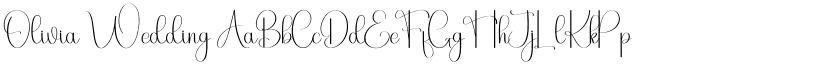 Olivia Wedding font